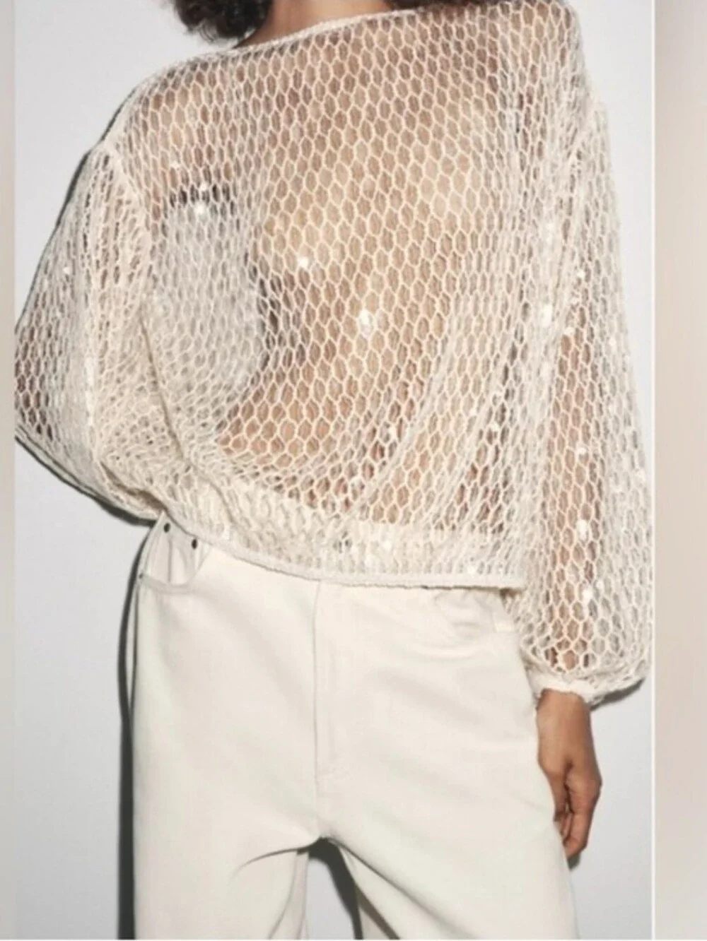ZARA SEQUIN TOP SIZE XS